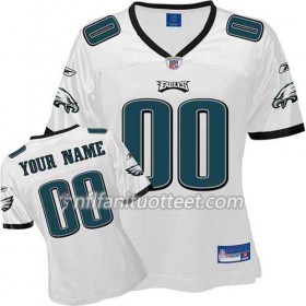 Nainen Philadelphia Eagles NFL Pelipaita Custom Valkoinen 